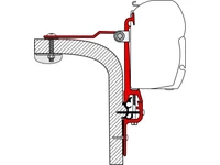 Háromrészes adapter Eriba Touring lakókocsira Fiamma F45S/F45L kazettás naptetőhöz