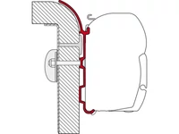 (M9903704) Háromrészes adapter Bürstner lakójárműre Fiamma F45S/F45L kazettás naptetőhöz