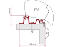 (M9910469) Négyrészes adapter Hobby Premium lakójárműre Fiamma F65S/F65L kazettás naptetőhöz