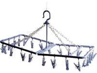 (M9932053) Ruhaszárító 34 db csipesszel, felakasztható és összecsukható