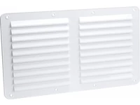 Szellőzőrács 385 x 220 mm fehér - műanyag