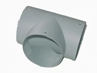 T-idom Ø 65/72 mm-es fűtéscsőhöz, hamuszürke T-idom Ø 65/72 mm-es fűtéscsőhöz, hamuszürke