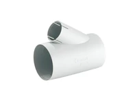 Csőtoldat kivezető csonkkal AB35, Ø 65/72 mm, hamuszürke