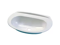 (M9970190) Ovális mosdókagyló mélyhúzott polisztirolból védőfóliával bevonva