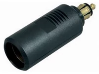 12/24 V-os adapter (16 A) a szabvány 21 mm-es dugaljzatról a kisebbik DIN csatlakozóhoz (belül 12 mm) 25 cm-es vezetékkel. 12/24 V-os adapter (16 A) a szabvány 21 mm-es dugaljzatról a kisebbik DIN csatlakozóhoz (belül 12 mm) 25 cm-es vezetékkel.
