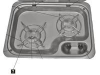 Rögzítő dugó Dometic főzőlap rácshoz