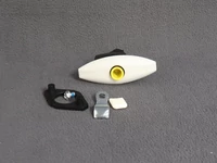 Raktérajtó zár, fehér, zárbetét és kulcs nélkül Raktérajtó zár, fehér, zárbetét és kulcs nélkül