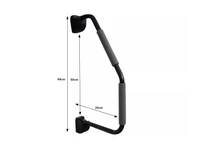 Biztonsági ajtózár fellépő korláttal Biztonsági ajtózár fellépő korláttal