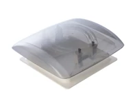 Füstszínű tetőablak rolóval - 28x28 cm - fehér színben