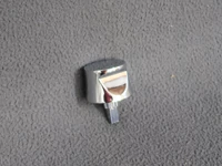 Szekrényajtó forgatható fogantyú-gombfej, króm