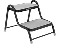 Kétlépcsős, fémvázas fellépő, csúszásmentes gumi járófelülettel