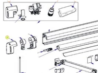Burkolat fedél balos fehér (Omnistor 5200) Burkolat fedél balos fehér (Omnistor 5200)