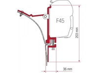 Kétrészes adapter mikrobuszra Fiamma F45S/F45L kazettás naptetőhöz