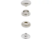 Patent gomb nikkelezett réz 15 mm átmérőjű