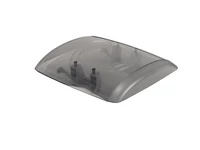 Füstszínű fedél VisionVent S eco - 28 x 28 - krémfehér Füstszínű fedél VisionVent S eco - 28 x 28 - krémfehér