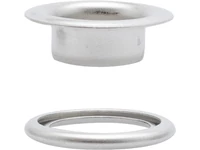 Befűzőlyuk-foglalat alátéttel 11 mm nikkelezett réz