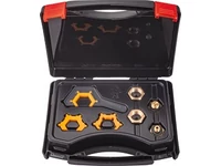 Gázpalack adapter és gázkulcs készlet bőröndben Gázpalack adapter és gázkulcs készlet bőröndben