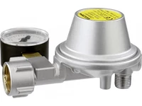 Alacsony nyomású nyomásszabályozó EN61 0,8 kg/h nyomásmérővel