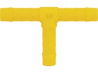 Csőelosztó T idom 12 mm sárga
