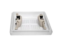 Tetőszellőző fedél 28 x 28 cm - szürke Tetőszellőző fedél 28 x 28 cm - szürke