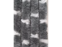 Bejárati ajtófüggöny 56 x 205 cm szürke / fehér mintás Bejárati ajtófüggöny 56 x 205 cm szürke / fehér mintás