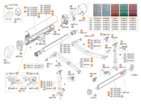 F45 i 250-400 kazettás naptető alkatrészek alul a robbantott ábrán!