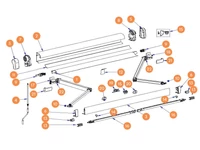 THULE Markise Omnistor 4900 alkatrészek alul a részletes ábrán!