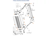 THULE Markise Omnistor 8000 alkatrészek alul a részletes ábrán!