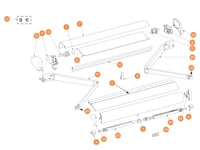 THULE Markise Omnistor 6002 alkatrészek alul a részletes ábrán!