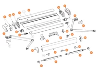 THULE Markise Omnistor 6200 alkatrészek alul a részletes ábrán!