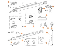 THULE univerzális alkatrész alkatrészek alul a részletes ábrán!