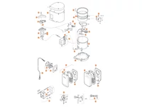 TRUMA Bojler B / BN 10 / 14 Liter 30 mbar (Baureihe 3) alul a részletes ábrán! TRUMA Bojler B / BN 10 / 14 Liter 30 mbar (Baureihe 3) alul a részletes ábrán!