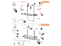 Carry Bike Ford Transit / Ford Custom alkatrészek alul a robbantott ábrán!