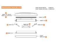 Fiamma F40 kazettás naptető alkatrészek alul a robbantott ábrán!