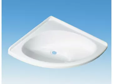 (M9977886) Maxi polisztirol sarok mosdótál fehér színben, méretei (SzéxMéxMa): 420x420x170 mm