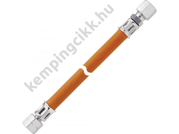 Gáztömlő 40 cm DIN 4815 8 mm 1/4" balos hollandi / roppantógyűrű