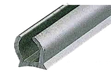 (M9961060) Alu szélfogó behúzósín ezüst színű, 3 m-es