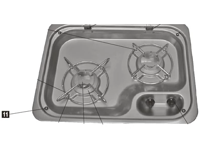 Csavar fedél Dometic főzőlaphoz 50 db