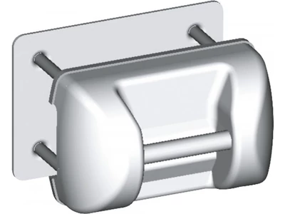 Hymer kerékpártartó felső rögzítő, fehér