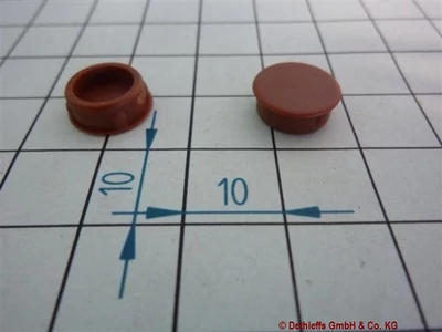 Csavarfejtakaró gomb mogyoró