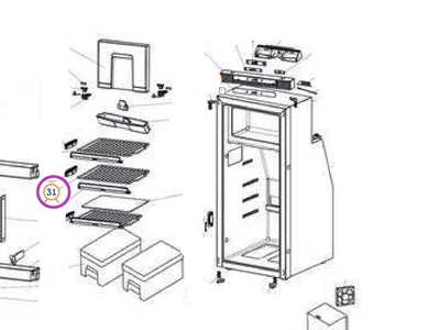 Thetford széles polc T2090/1090