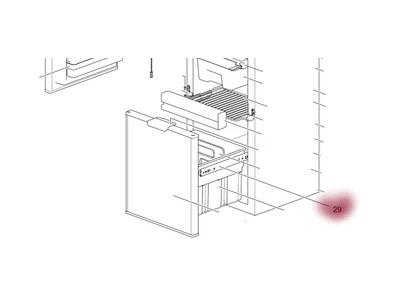 Thetford N3141 hűtőszekrényhez fagyasztórekesz sín