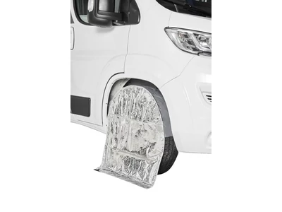 Hőtükrös keréktakaró sötétszürke/alu