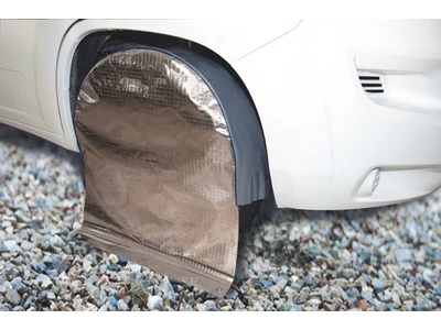 Hőtükrös keréktakaró sötétszürke/alu