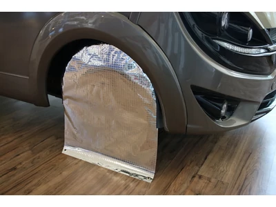 Hőtükrös keréktakaró sötétszürke/alu