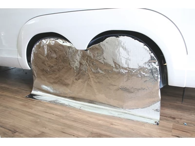 Hőtükrös keréktakaró sötétszürke/alu