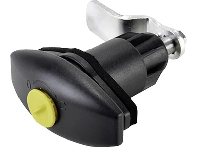 Rakodótér ajtózár, fekete, zárbetét és kulcs nélkül