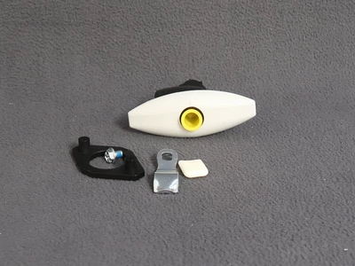 Raktérajtó zár, fehér, zárbetét és kulcs nélkül