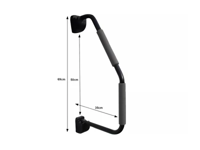 Biztonsági ajtózár fellépő korláttal