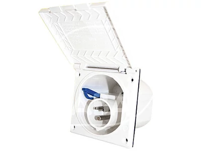 Cikkszám: 375007, megnevezés: Külső fedeles betápdoboz 104x104